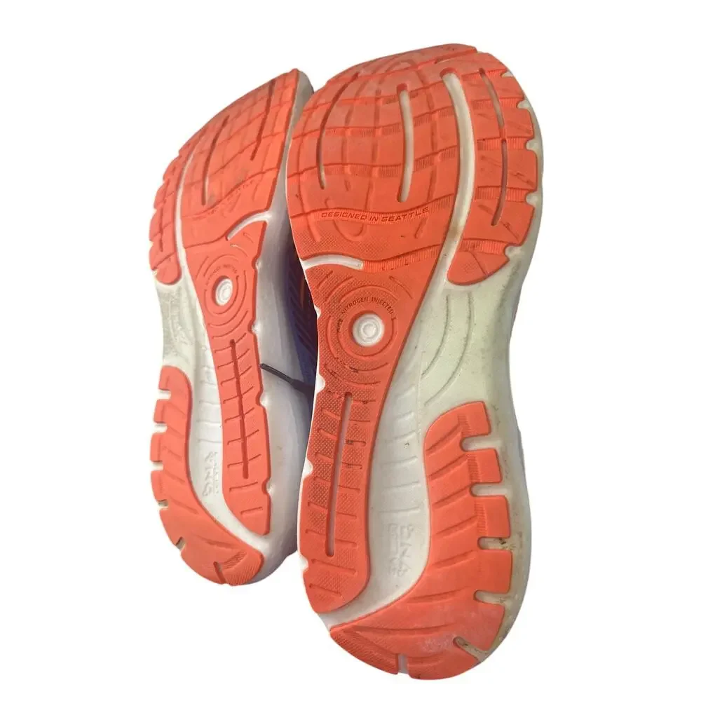 Brooks Men's Glycerin GTS 20 Running Shoes Blue Orange Size 14 D p